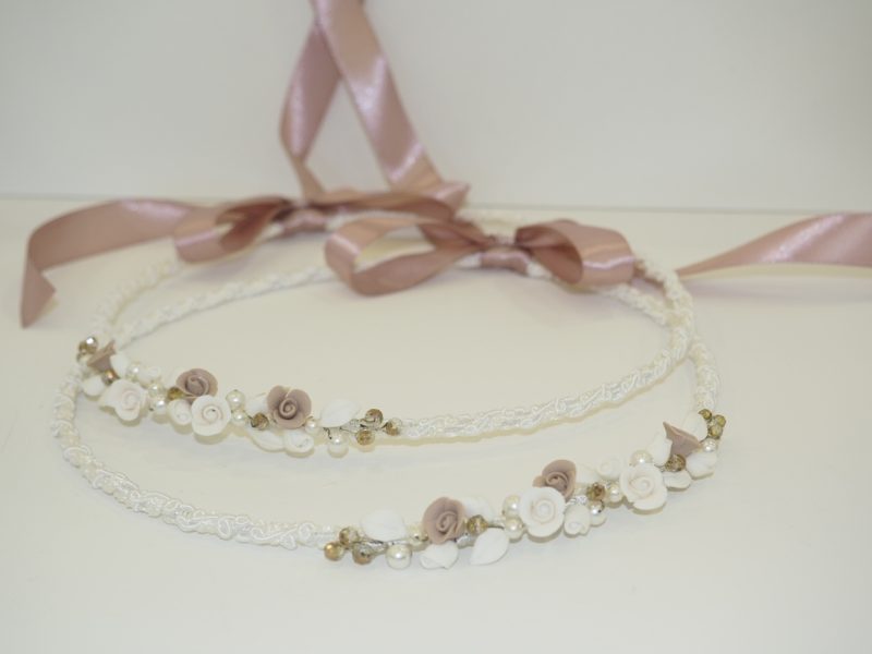Porcelain wedding crowns Silea N404