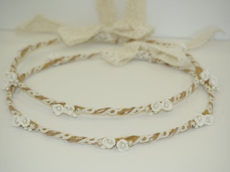 Porcelain wedding crowns Silea N341