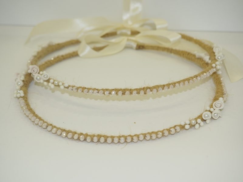 Porcelain wedding crowns Silea N439