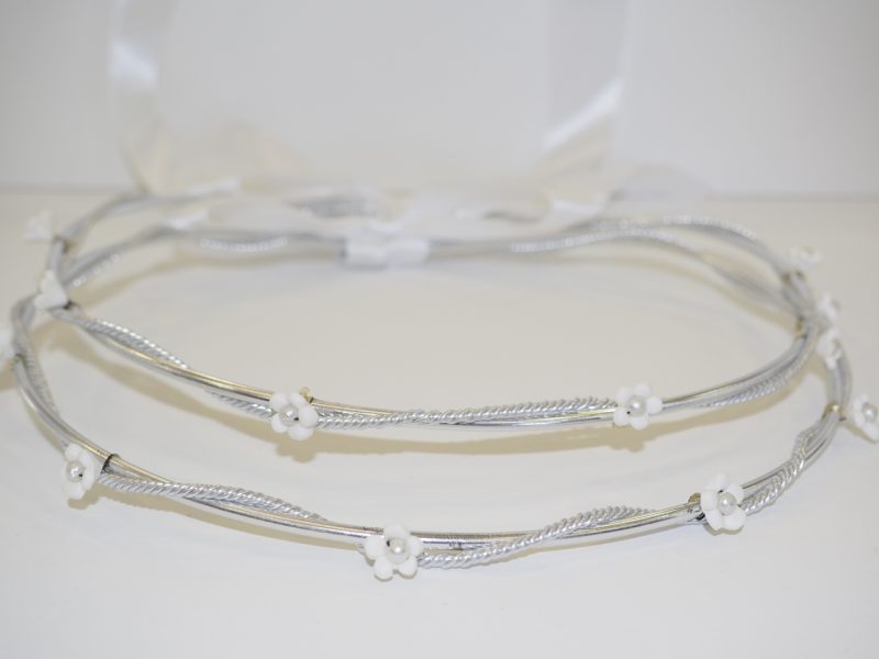 Silver weding crowns Silea N467