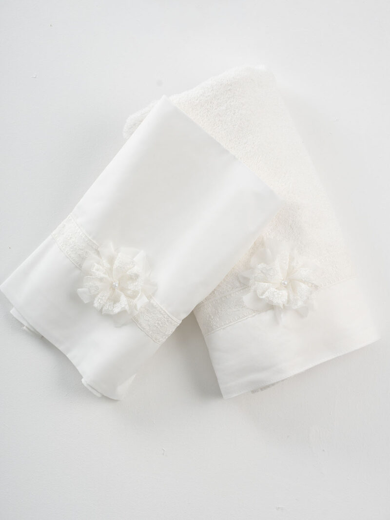 Σετ λαδόπανα κορίτσι 24LKS404.IVORY