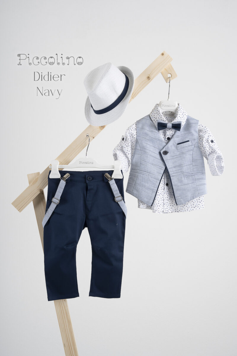 Βαπτιστικό κοστούμι Piccolino Didier σε χρώμα Navy