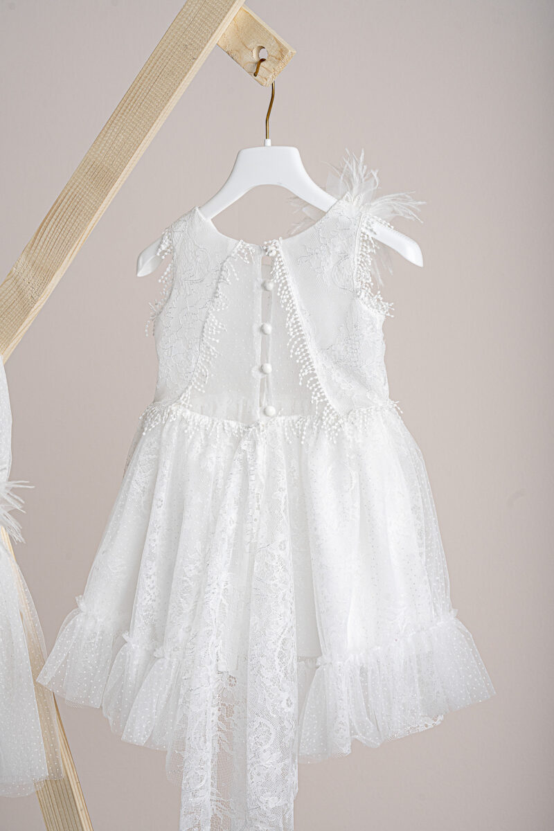 Βαπτιστικό φόρεμα Piccolino Silvia Ivory - Image 3
