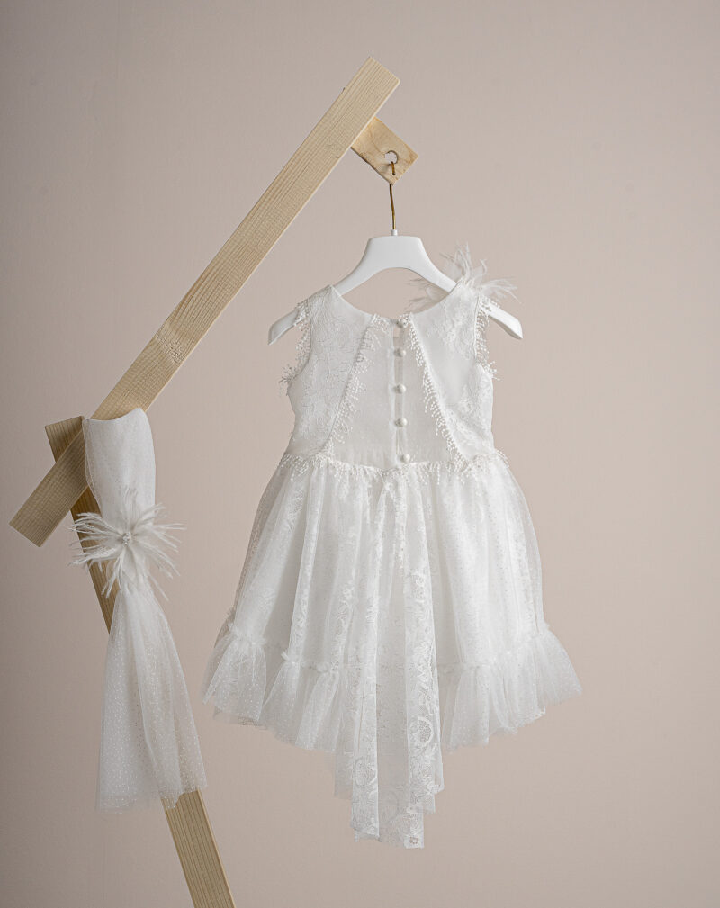 Βαπτιστικό φόρεμα Piccolino Silvia Ivory - Image 4