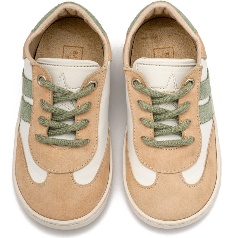 Δίχρωμο Δετό Sneaker Περπατήματος EXC5296 Μπεζ Μέντα - Image 2