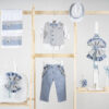 Πακέτο βάπτισης για αγόρι Piccolino Gustavo light blue με τσαντα