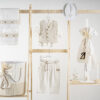 Πακέτο βάπτισης για αγόρι Piccolino Lewis off white με καλαθι