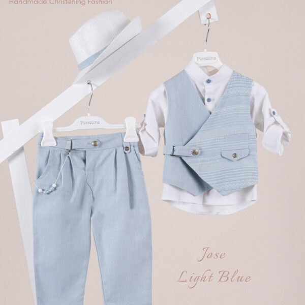 Βαπτιστικό κοστούμι Piccolino Jose σε χρώμα Light blue