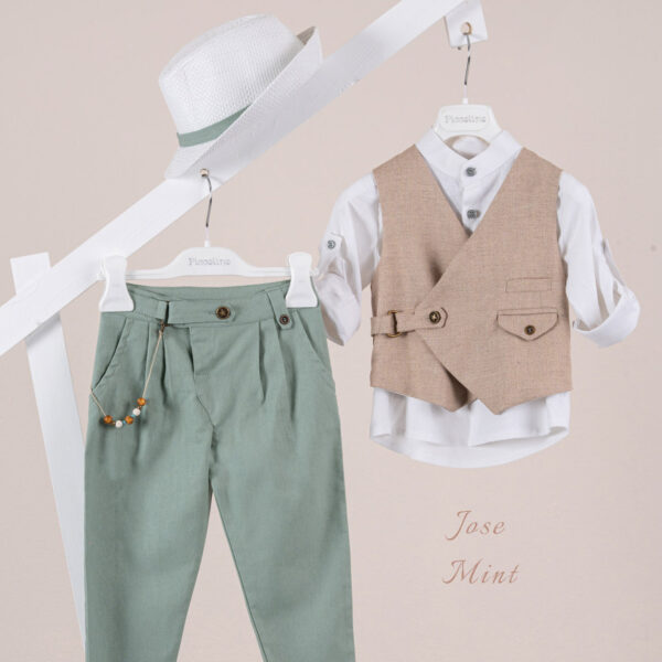 Βαπτιστικό κοστούμι Piccolino Jose σε χρώμα Mint