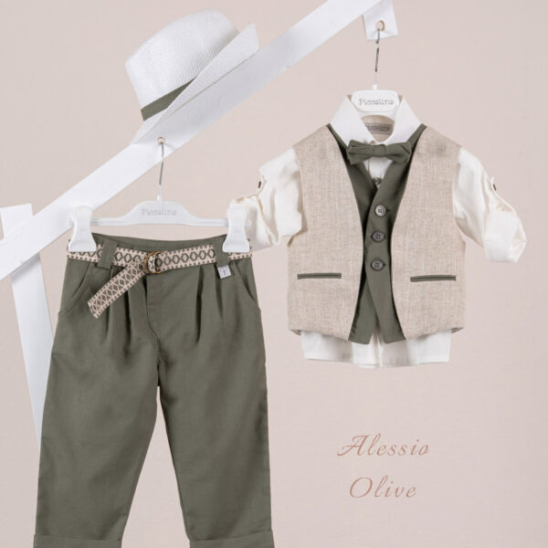 Κοστούμι  Piccolino Alessio σε χρώμα Olive