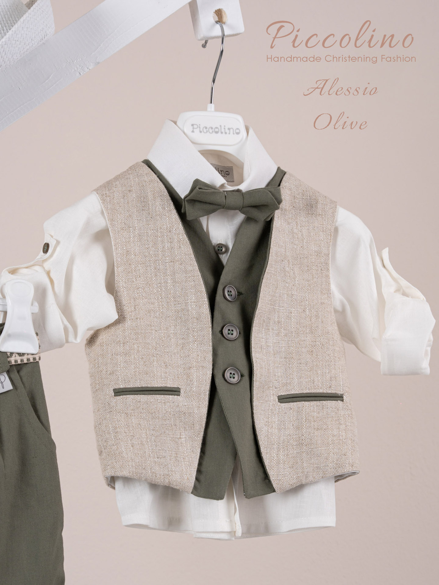 Κοστούμι Piccolino Alessio σε χρώμα Olive - Image 2