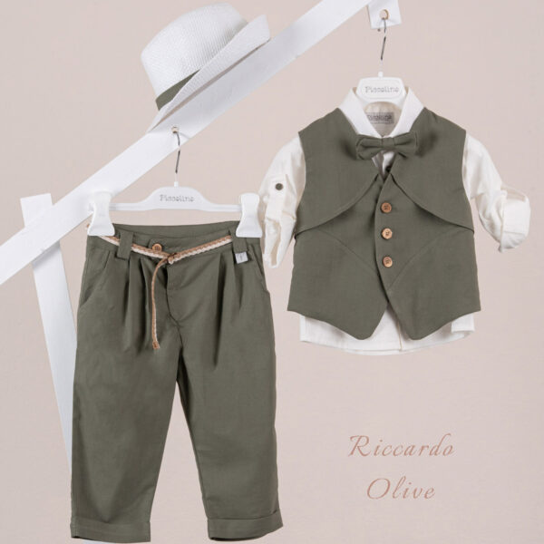 Κοστούμι  Piccolino Riccardo σε χρώμα Olive
