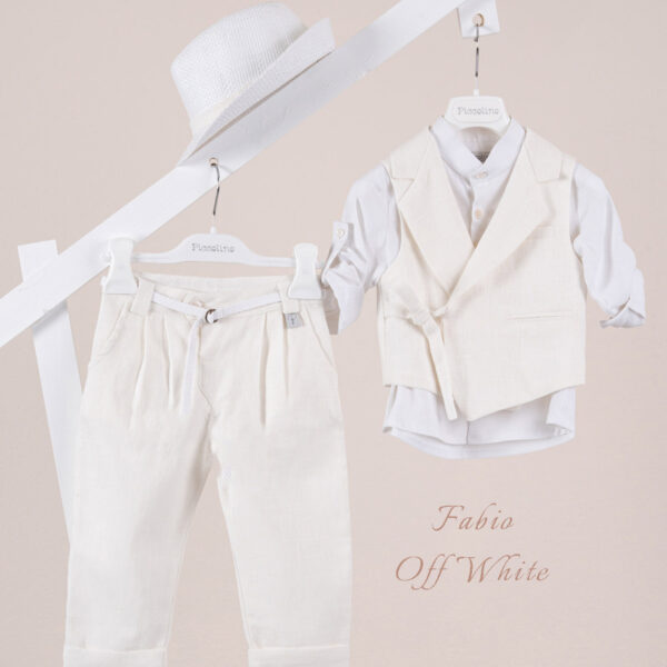 Κοστούμι  Piccolino Fabio σε χρώμα Ivory