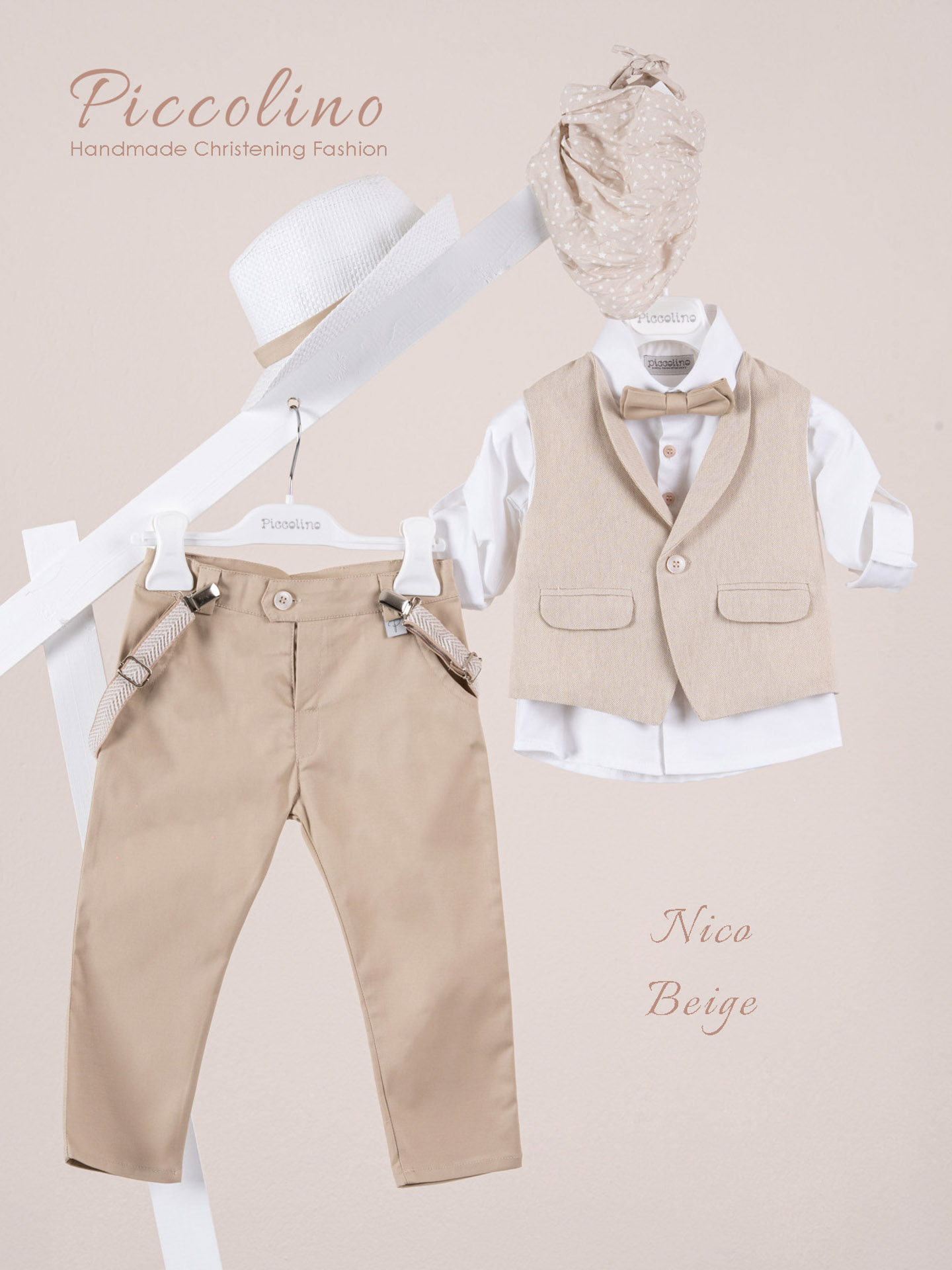 Κοστούμι Piccolino Nico σε χρώμα Beige