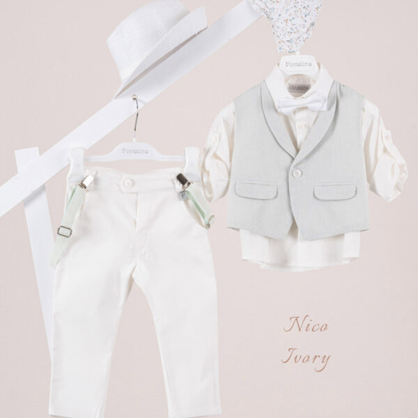 Κοστούμι  Piccolino Nico σε χρώμα Ivory