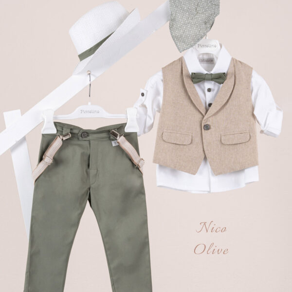 Κοστούμι  Piccolino Nico σε χρώμα Olive