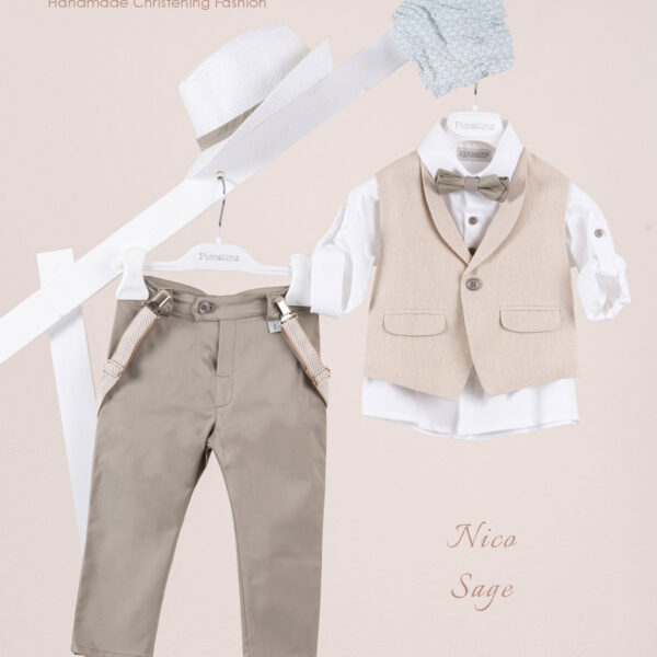 Κοστούμι  Piccolino Nico σε χρώμα Sage