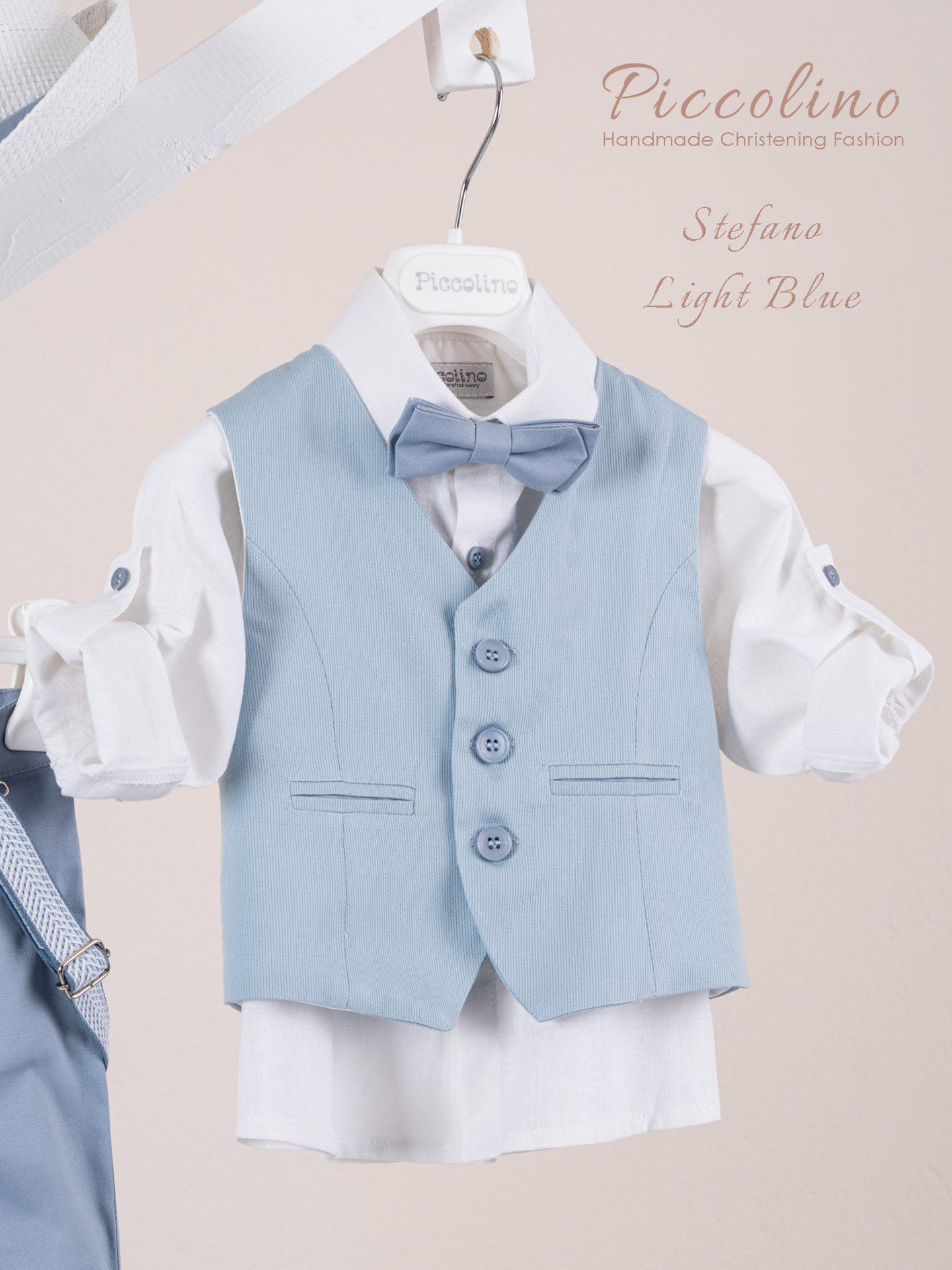 Κοστούμι Piccolino Stefano σε χρώμα Light blue - Image 2