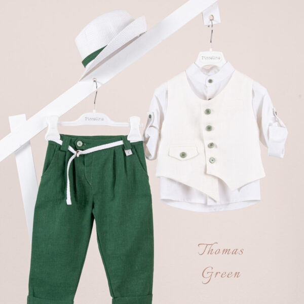Βαπτιστικό κοστούμι Piccolino Thomas σε χρώμα Green