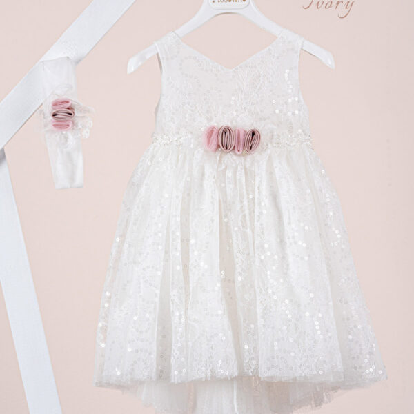 Βαπτιστικό φόρεμα Piccolino Fiorella Ivory