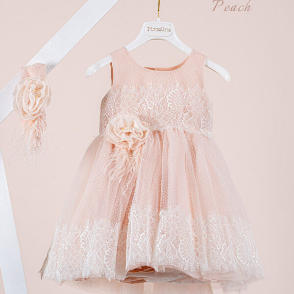 Βαπτιστικό φόρεμα Piccolino Marcella Peach