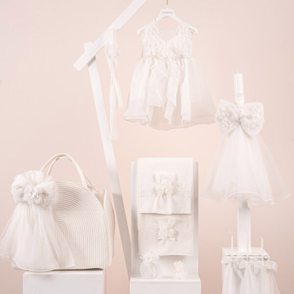 Πακέτο βάπτισης για κορίτσι Piccolino Alba ivory