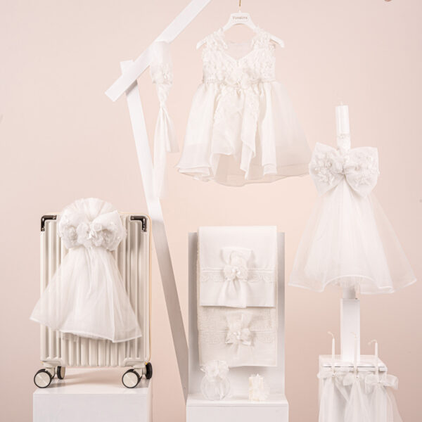 Πακέτο βάπτισης για κορίτσι Piccolino Alba ivory