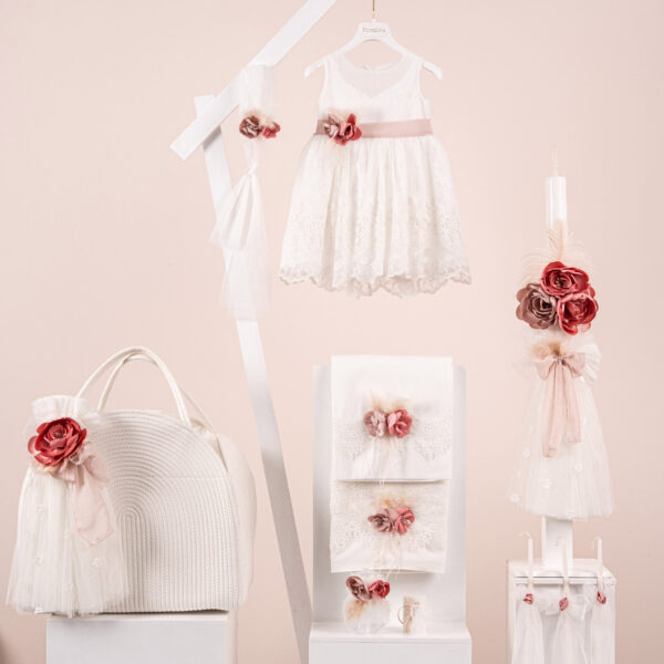 Πακέτο βάπτισης για κορίτσι Piccolino Alessia ivory