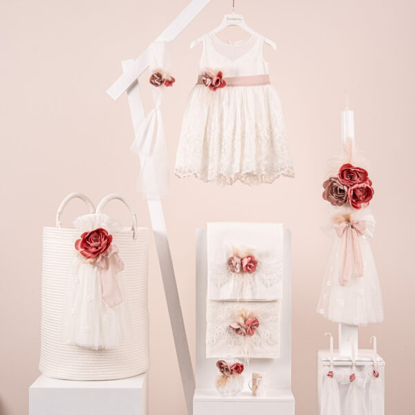 Πακέτο βάπτισης για κορίτσι Piccolino Alessia ivory