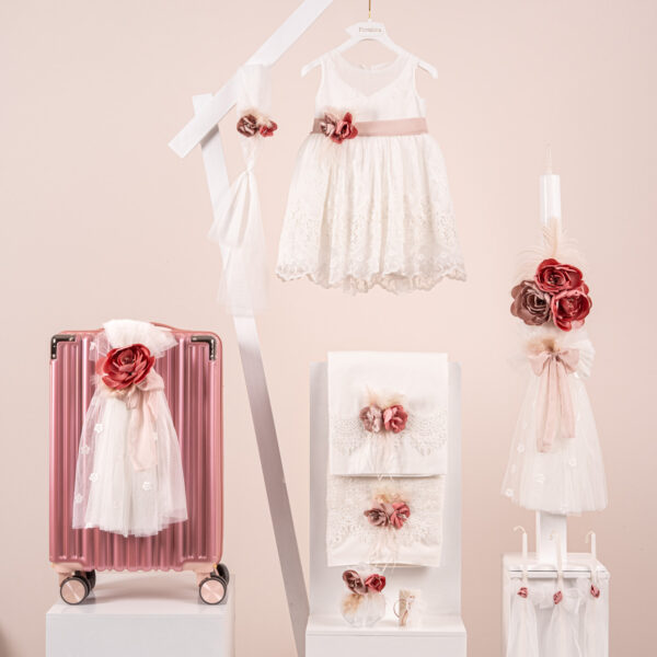 Πακέτο βάπτισης για κορίτσι Piccolino Alessia ivory