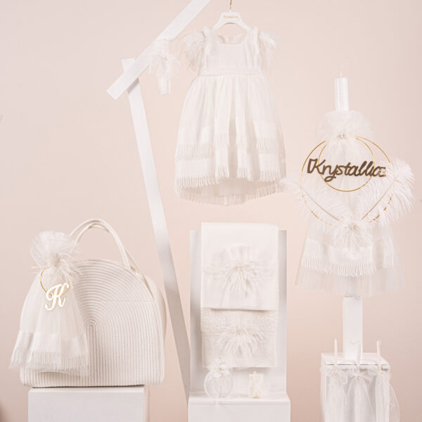 Πακέτο βάπτισης για κορίτσι Piccolino Catalina ivory