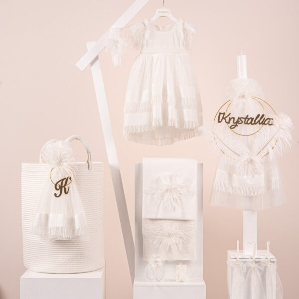 Πακέτο βάπτισης για κορίτσι Piccolino Catalina ivory