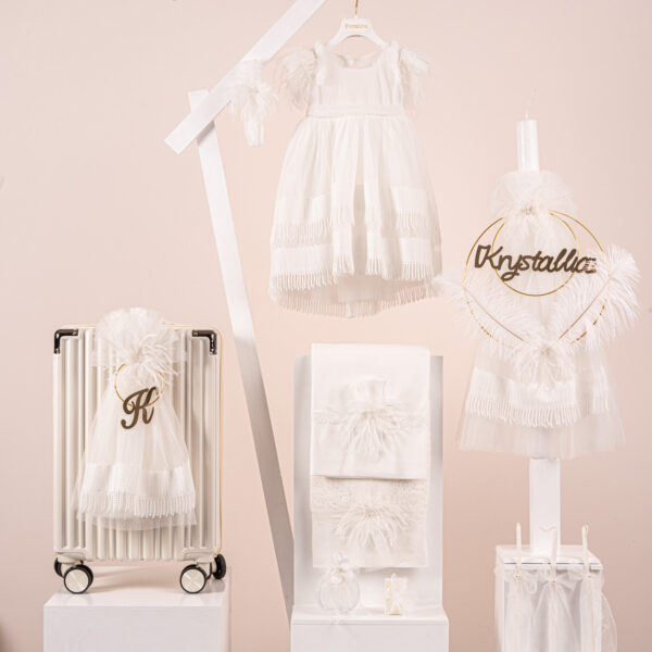 Πακέτο βάπτισης για κορίτσι Piccolino Catalina ivory