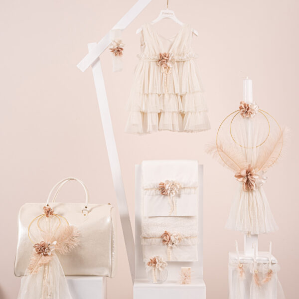 Πακέτο βάπτισης για κορίτσι Piccolino Eleanor gold