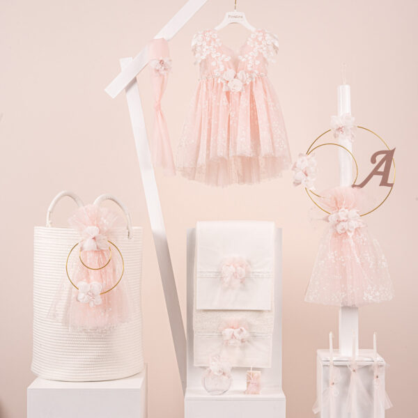 Πακέτο βάπτισης για κορίτσι Piccolino Filomena pink