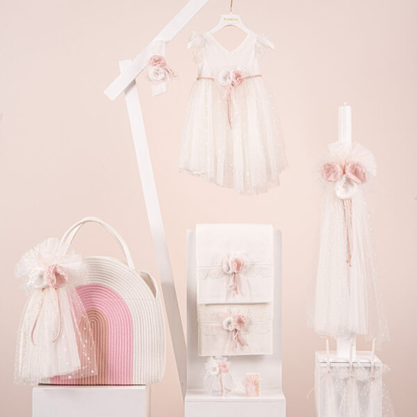 Πακέτο βάπτισης για κορίτσι Piccolino Ines ivory