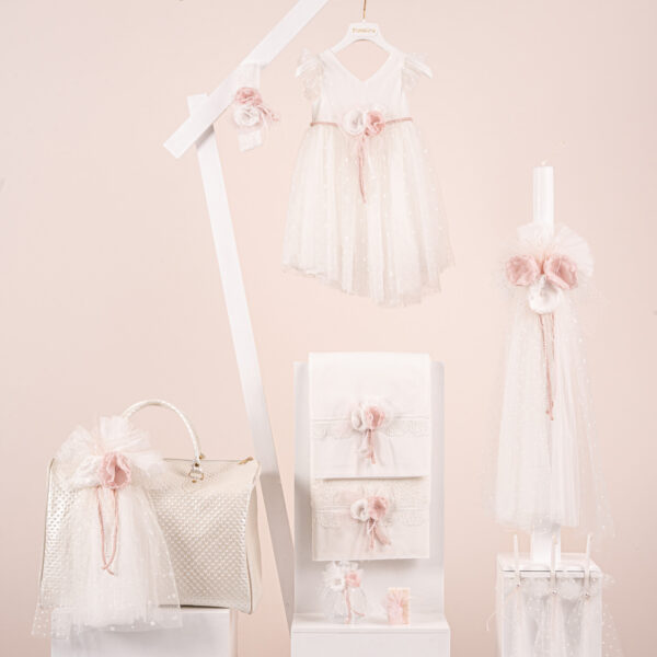 Πακέτο βάπτισης για κορίτσι Piccolino Ines ivory