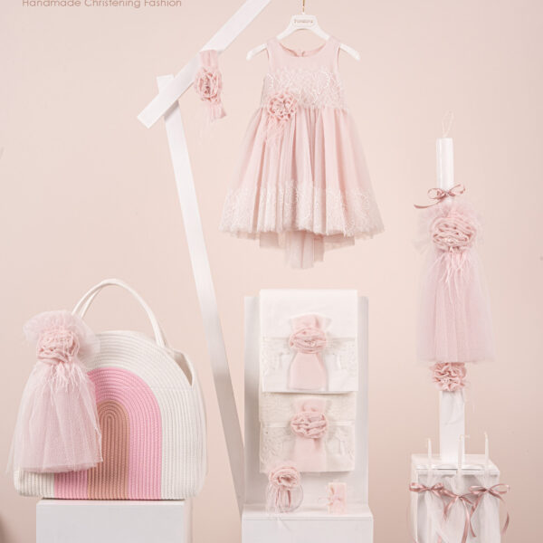 Πακέτο βάπτισης για κορίτσι Piccolino Marcella pink