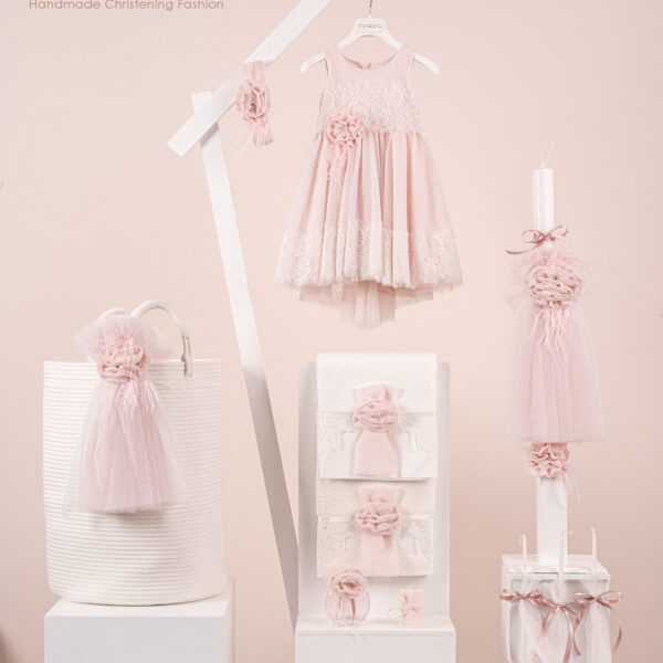Πακέτο βάπτισης για κορίτσι Piccolino Marcella pink