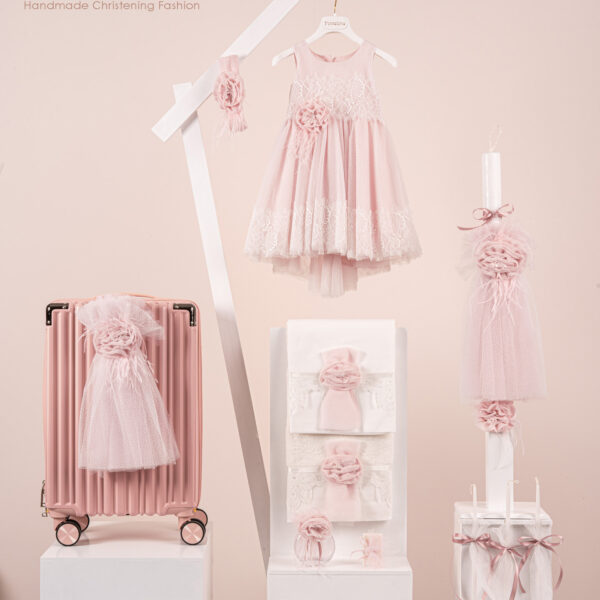 Πακέτο βάπτισης για κορίτσι Piccolino Marcella pink