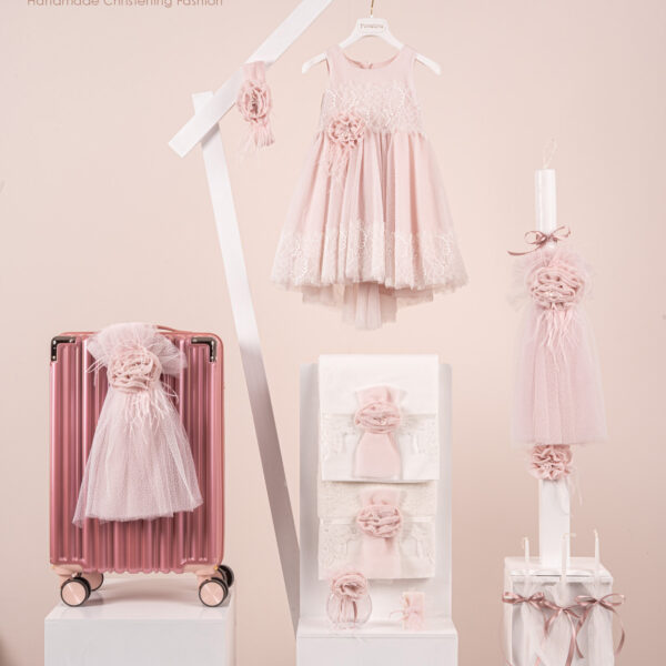 Πακέτο βάπτισης για κορίτσι Piccolino Marcella pink
