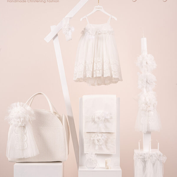 Πακέτο βάπτισης για κορίτσι Piccolino Phillipa ivory