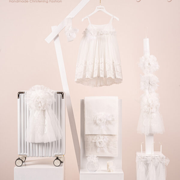 Πακέτο βάπτισης για κορίτσι Piccolino Phillipa ivory