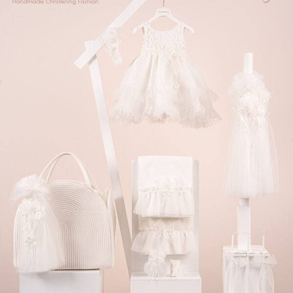 Πακέτο βάπτισης για κορίτσι Piccolino Renee ivory