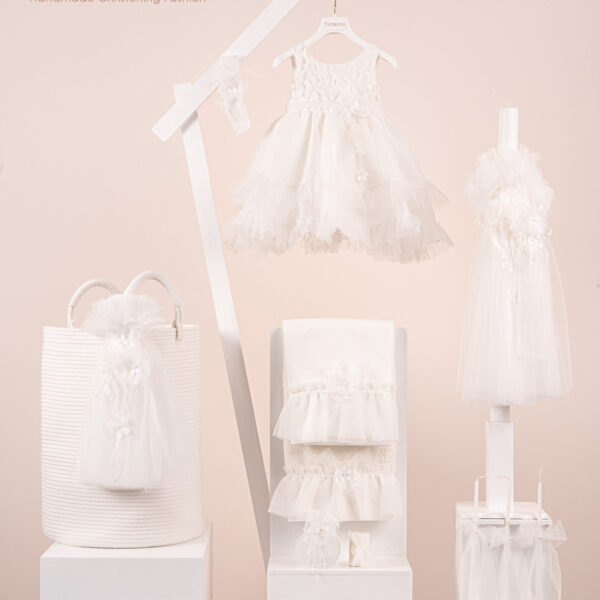 Πακέτο βάπτισης για κορίτσι Piccolino Renee ivory