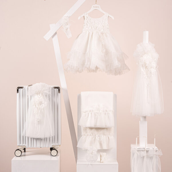 Πακέτο βάπτισης για κορίτσι Piccolino Renee ivory