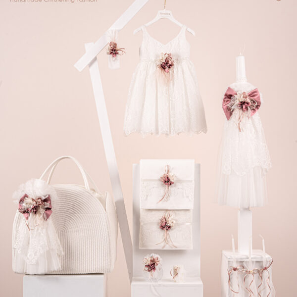 Πακέτο βάπτισης για κορίτσι Piccolino Valentina ivory