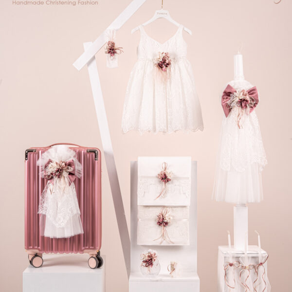 Πακέτο βάπτισης για κορίτσι Piccolino Valentina ivory